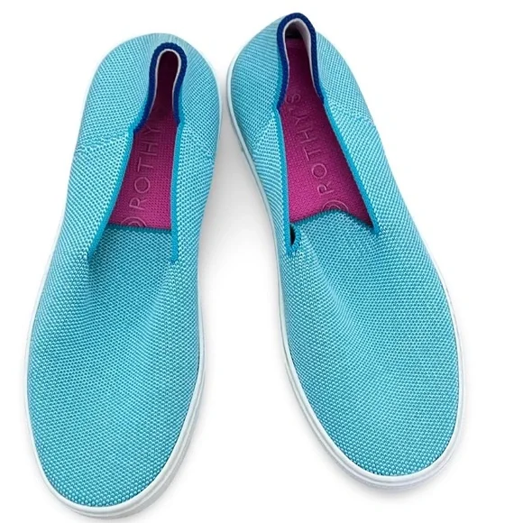 Rothy's Women's Aqua Slip-On Sneakers - Picture 1 of 5